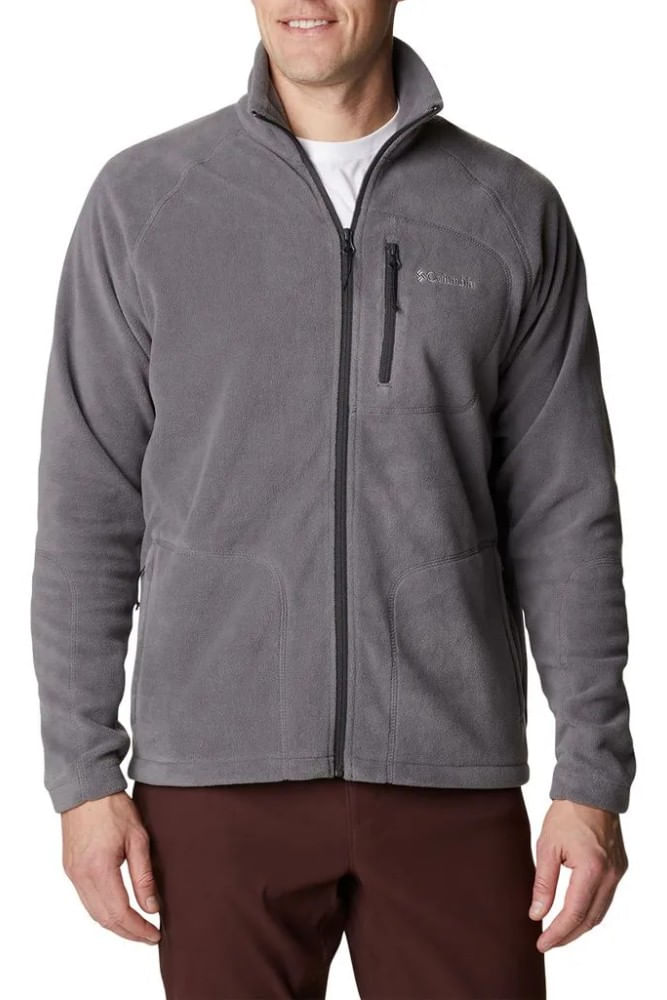 Jaqueta-Fleece-Columbia-Masculina-Fast-Trek-Ii---1420421-Cinza-Escuro