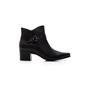 Bota Pegada Cano Curto Feminina Em Couro 280902-06 Preto
