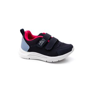Tênis Klin New Sport Infantil Menina Com Velcro  199.119-1 Marinho