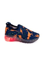 Tenis-Crik-X14-Dinolaranja-Azul