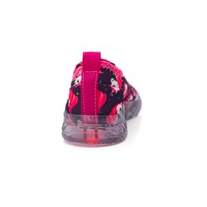 Tênis Crik Led Infantil Menina Sem Cadarço X14-Unicórnio Roxo