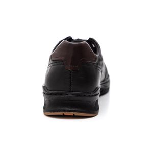 Tênis Casual Pegada Masculino Em Couro 110605-04 Preto
