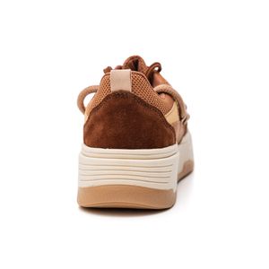 Tênis Chá De Mel Casual Feminino Sola Caixa Alta 9260 Caramelo