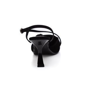 Sapato Via Marte Scarpin Feminino Nobuck 145-014-01 Preto