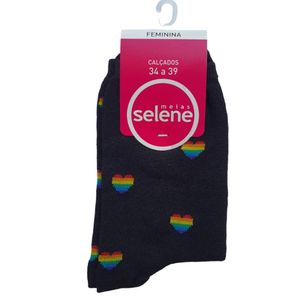 Meia Selene Soquete Feminina Estampa 7000.001 Sortido