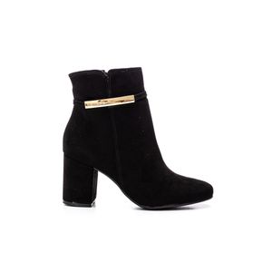 Bota Via Marte Cano Baixo Feminina Camurça 024-010-01 Preto