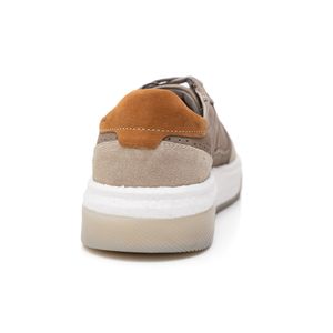 Tênis Democrata Denim Beat Pulse Masculino Couro 623101-002 Bege