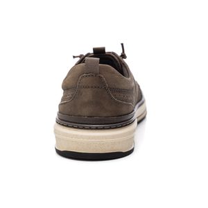 Sapatênis Democrata Denim Foster  Masculino Couro 640201-002 Chumbo