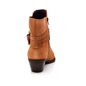 Bota Bottero Country Feminina Cano Baixo Em Camurça 347707 Castanho