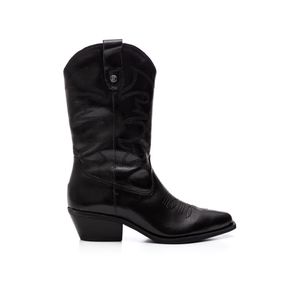 Bota Bottero Country Feminina Cano Médio Em Couro 347706 Preto