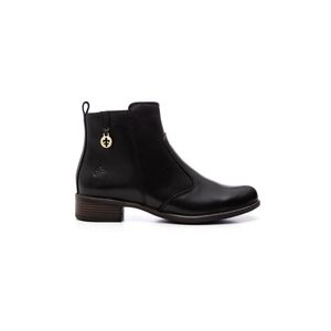 Bota Amarok Botina Feminina Cano Curto Em Couro 905-1 Preto