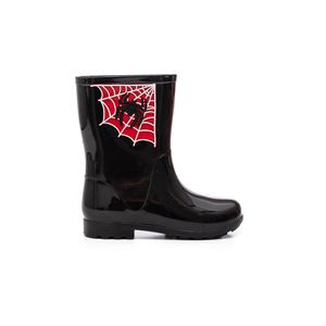 Bota Charmosinha Galocha Infantil Menino Homem-Aranha 2188 Preto