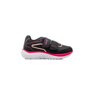 Tênis Via Vip Velcro Infantil Menina Napa Vv9528m Preto