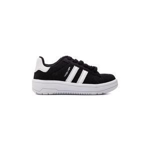 Tênis Via Vip Juvenil Menino Camurça Vv4511 Preto