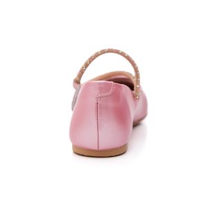 Sapatilha Sua Cia Bailarina Infantil Menina Tiras Glam 9150-519 Rosa