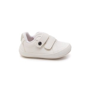 Sapato Klin Algodão Doce Bebe Menino Fita Aderente Dupla 448.206-1 Branco