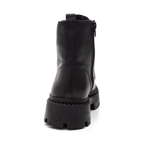 Bota Cravo E Canela Coturno Feminino Bethania Em Couro 3172.1545 Preto
