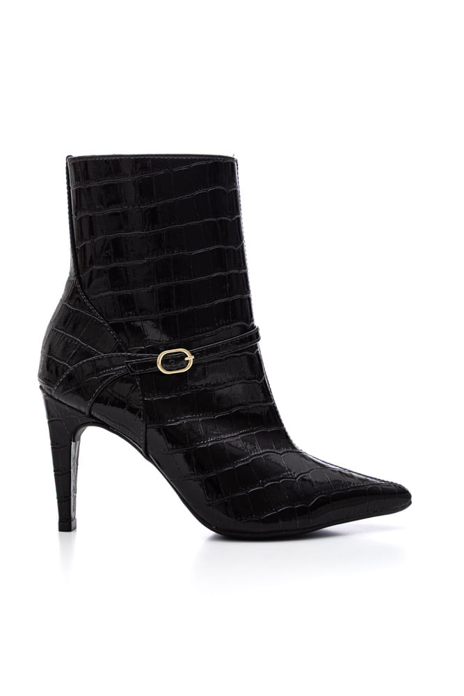Bota Chá De Mel Cano Médio Feminina Salto Alto Fino 20.845-02 Preto