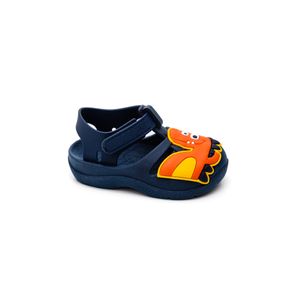 Sandalia Lue Lua  Babuche Fly Infantil Menino Dino 129524-05 Marinho