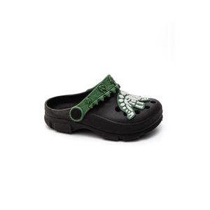 Sandalia Luelua Babuche Infantil Menino Esqueleto 25565-141 Preto