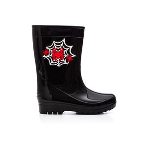 Bota Luelua Galocha Infantil Menino Aranha 40524-07 Preto