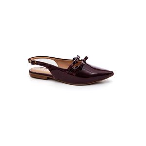 Sapatilha Sua Cia Rasteira Feminina Bico Redondo 8189.15913 Vinho