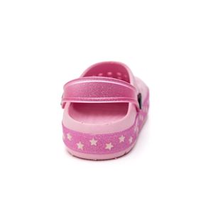 Sandalia Luelua Galocha Infantil Menina Estrelas 145008-720 Rosa