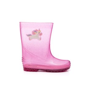 Bota Luelua Galocha Infantil Menina Unicórnio 40142-807 Rosa