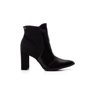 Bota Mississipi De Cano Curto Feminina Com Brilho Texturizado Me541-01 Preto