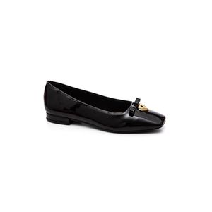 Sapatilha Sua Cia Bico Quadrado Feminina Verniz  8379.16027 Preto