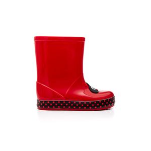 Bota Luelua Galocha Infantil Menina Joaninha 41235-06 Vermelho