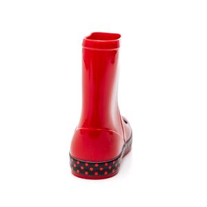 Bota Luelua Galocha Infantil Menina Joaninha 41235-06 Vermelho