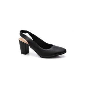 Sapato Modare Ultra Conforto Feminino Elástico Slingback 7377.120.21736 Preto