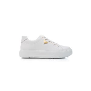 Tênis Pegada Casual Feminino Couro  211209-01 Branco