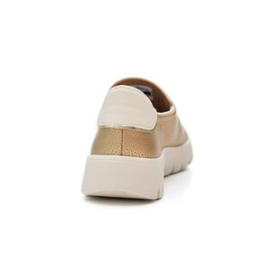 Tênis Piccadilly Casual Fabi Feminino Napa Pontilhada 950040 Ouro