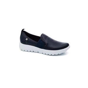 Tênis Piccadilly Slip On Feminino Napa Pontilhada Nice 950042 Marinho