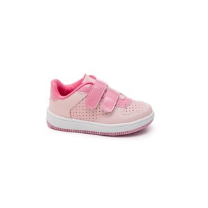 Tênis Pequito Casual Infantil Menina Velcro 21.533-08 Rosa