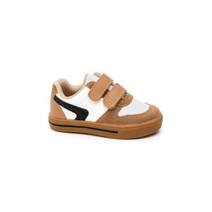 Tênis Pequito Casual Infantil Menino Velcro 20.447-433 Caramelo