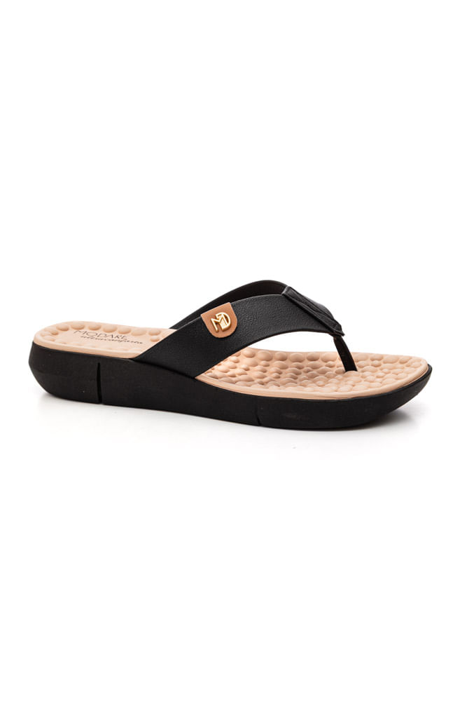 Chinelo Modare Ultraconforto Feminino Reflexsense 7142.106.21793new Preto