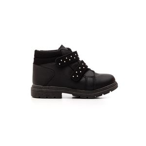 Bota Ortobaby Coturno Infantil Menina Velcro 6233-002 Preto