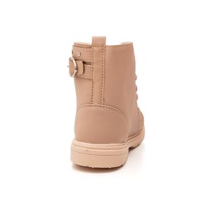 Bota Ortobaby Coturno Infantil Menina Cadarço 6235-094 Nude