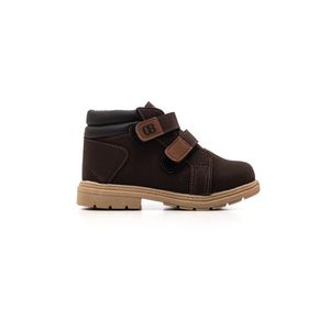 Bota Ortobaby Coturno Infantil Menino Velcro 14021-054 Marrom