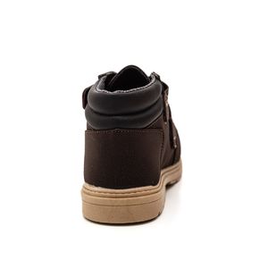 Bota Ortobaby Coturno Infantil Menino Velcro 14021-054 Marrom