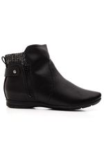 Bota-Comfortflex-Cano-Curto-Rasteira-Feminina-Ziper-Lateral-2591301-Preto