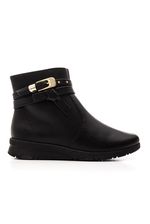 Bota-Comfortflex-Cano-Curto-Rasteira-Feminina-Ziper-Lateral-2592302-07-Preto