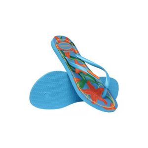 Chinelo Havaianas Slim Tropical Feminina 0212 Azul