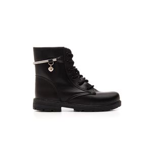 Bota Doce Pé Coturno  Juvenil Menina Cadarço 38011-007 Preto