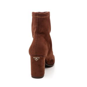 Bota Via Marte Cano Baixo Feminina Camurça Ultra 247-002-01 Marrom