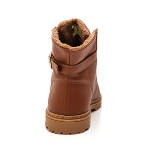 Bota Kature Coturno Juvenil Menina Forrada 1205.442/293 Caramelo