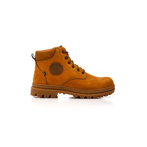 Bota De Segurança Macboot Cano Alto Masculina  Couro Nobuck Ca0002-No89 Amarelo
